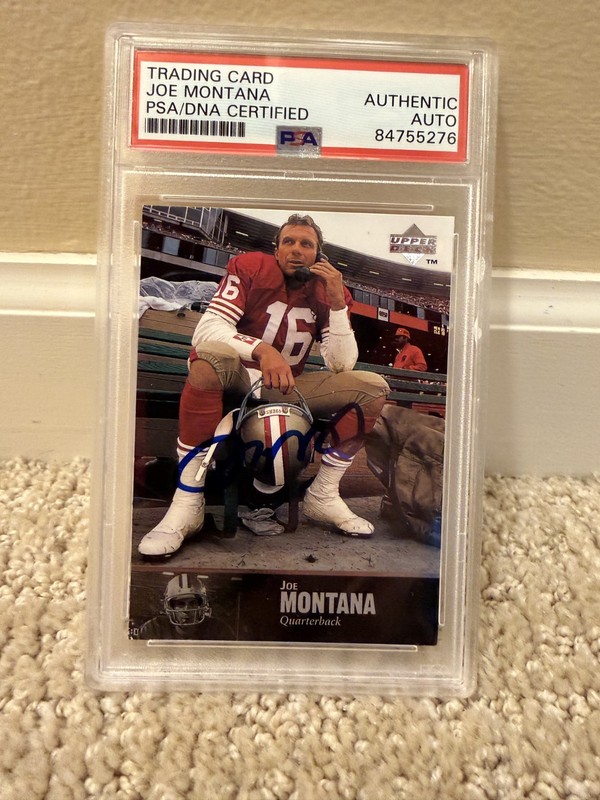 Joe Montana 1997 Upper Deck San Francisco 49ers Autograph Auto PSA/DNA Cert