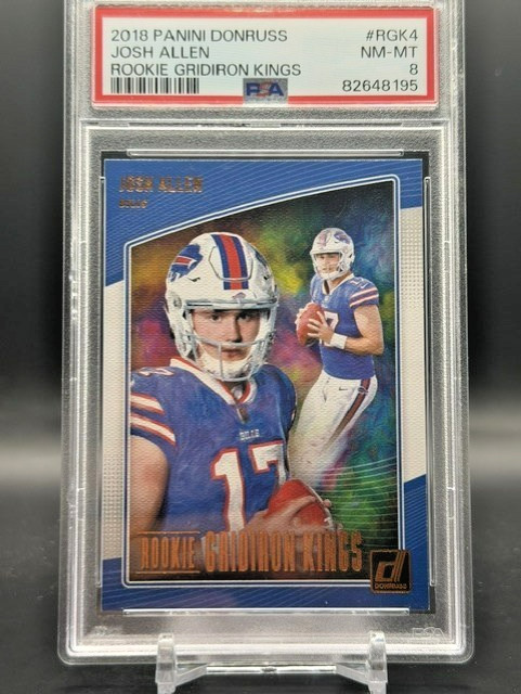 2018 Panini Donruss Josh Allen Rookie Gridiron Kings PSA 8 NM-MT #RGK4 Bills