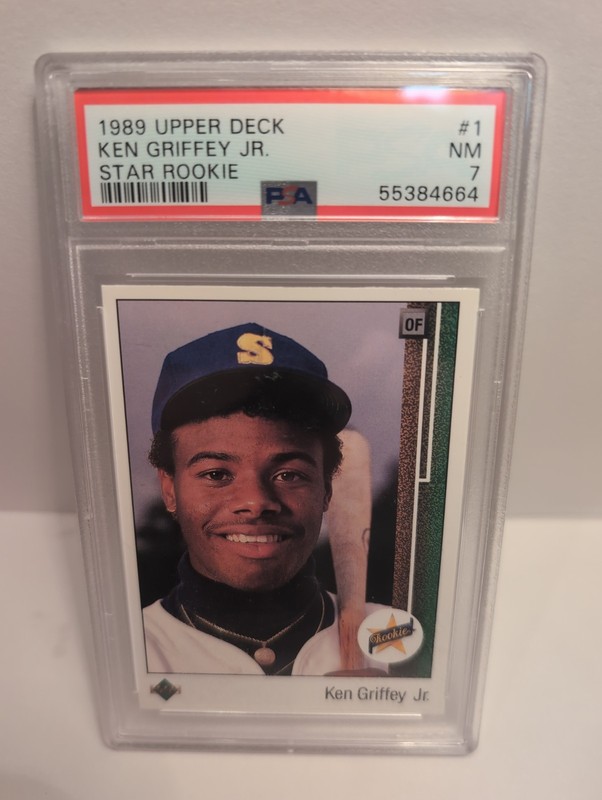 Ken Griffey Jr PSA 7 Rookie Upper Deck #1 Seattle Mariners 1981