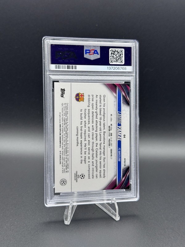 2023-24 Topps Chrome UEFA Club Competitions - Lamine Yamal #64 Refractor (RC) view 2