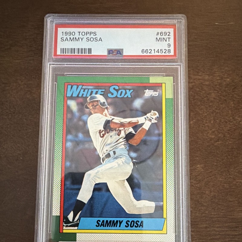 Topps 1990 Sammy Sosa Rookie #692 PSA Graded Chicago White Sox Baseball Card