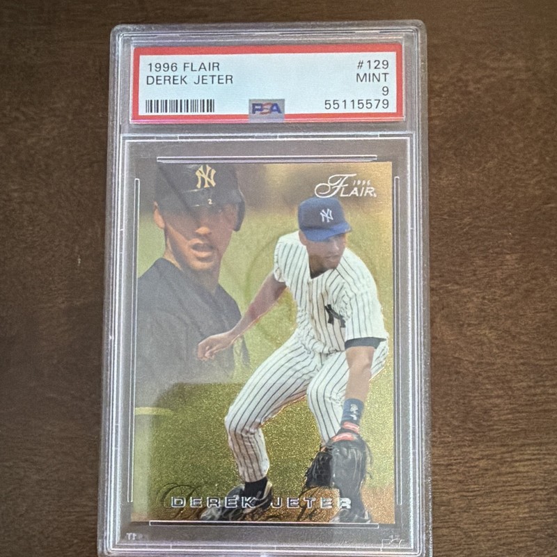 Fleer 1996 Flair Derek Jeter #129 PSA 9 New York Yankees Baseball Card