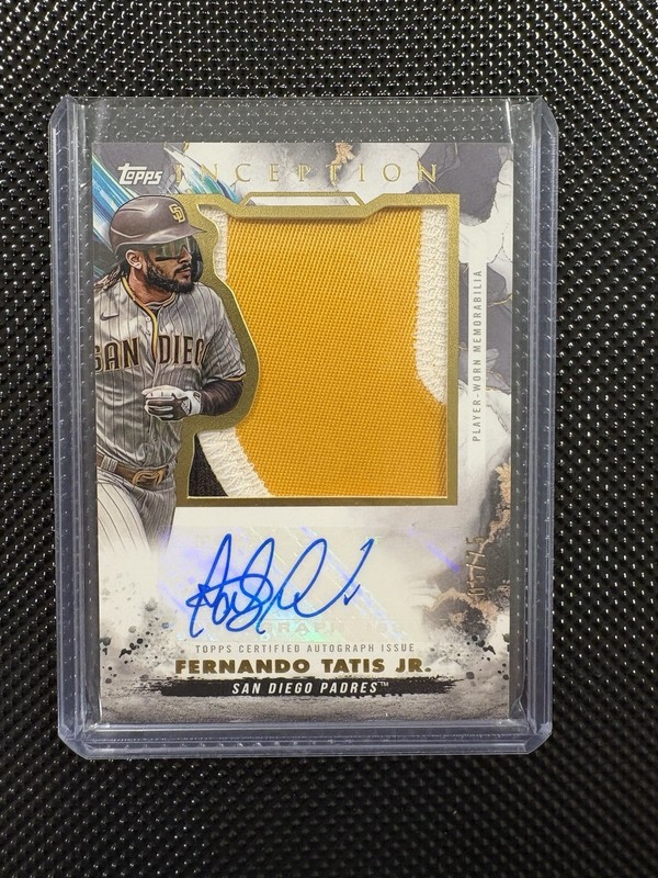 2023 Topps Inception -Jumbo Patch Auto Fernando Tatís Jr. #IAJP-FT /75 (AU, MEM)