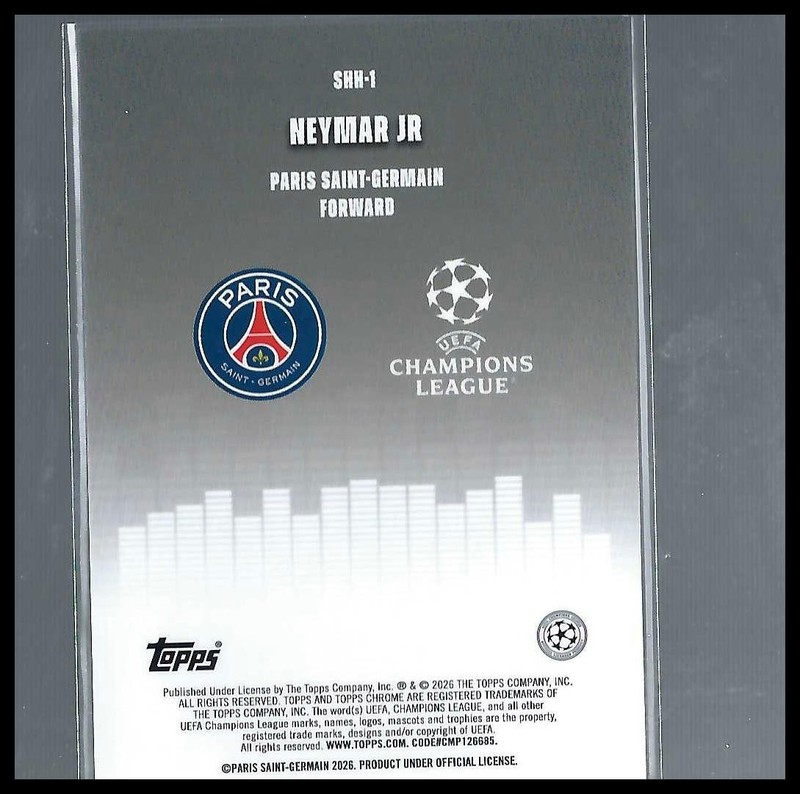 2025-26 Topps Chrome UEFA Club Competitions #SHH-1 Neymar Jr Silenced view 2