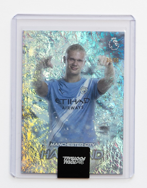 2025-26 Topps Total Football - Erling Haaland - /99 White Ice PL #1118
