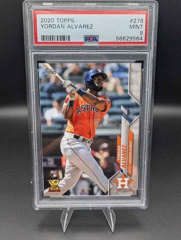 2020 Topps #276 Yordan Alvarez Houston Astros RC Rookie PSA 9 MINT