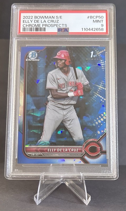 2022 Bowman Sapphire Edition - Chrome Prospects Elly De La Cruz #BCP-50 PSA 9