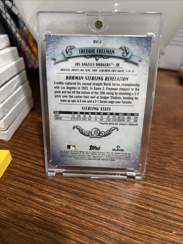 Freddie Freeman 2026 Bowman Sterling Mojo /150 view 2