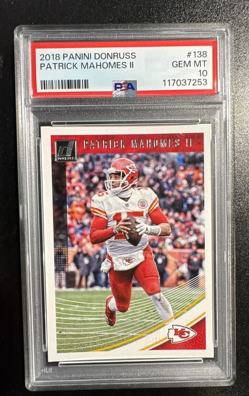 2018 Panini Donruss - Patrick Mahomes II #138 - PSA: GEM MT 10