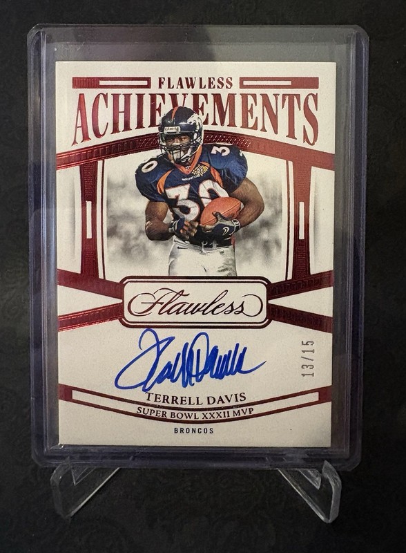 2024 Panini Flawless - Achievements Auto - Terrell Davis  13/15