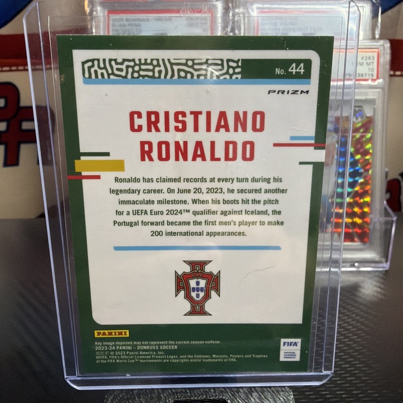 Cristiano Ronaldo 2023-24 Panini Donruss FIFA Optic Holo Prizm #44 2 view 2