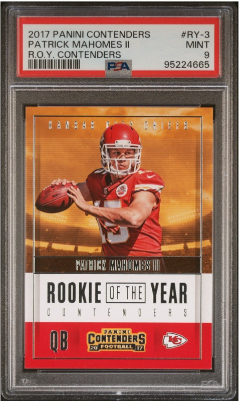 Panini 2017 Panini Contenders Patrick Mahomes II #RY-3 - PSA MINT 9