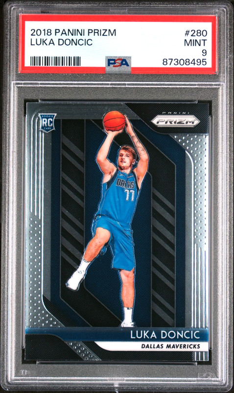 LUKA DONCIC 2018 Panini Prizm #280 Rookie PSA 9  QTY  Free Shipping !