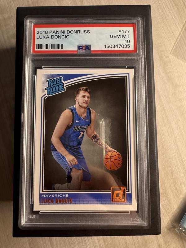 2018 Panini Donruss Luka Doncic RC Rated Rookie #177 PSA GEM MT 10