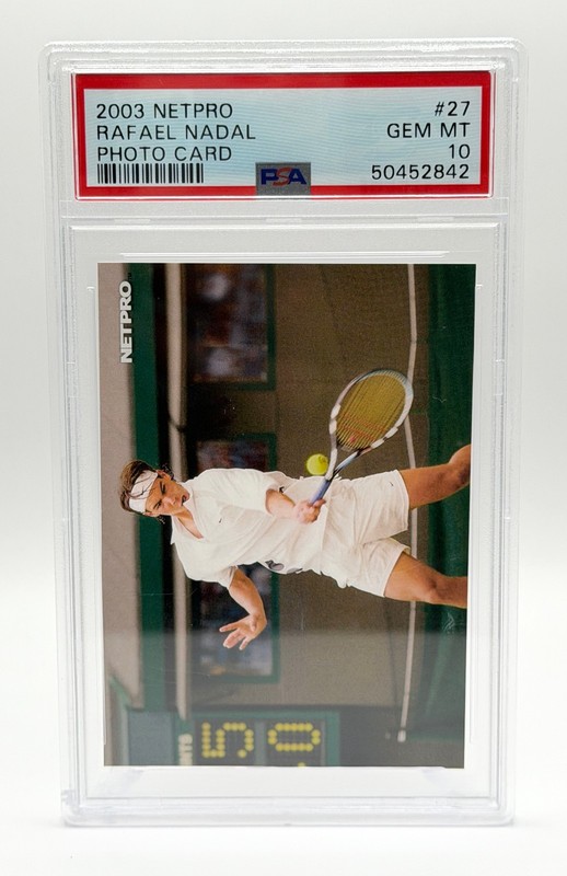 2003 NetPro Rafael Nadal Rookie RC #27 PSA 10 GEM MINT Tennis GOAT