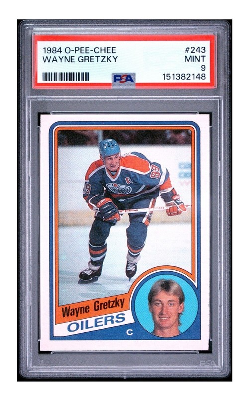 O-Pee-Chee 1984-85 Wayne Gretzky #243 Edmonton Oilers NHL Hockey PSA Graded