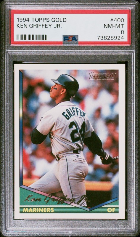 Ken Griffey Jr 1994 Topps GOLD #400 PSA 8 Seattle Mariners