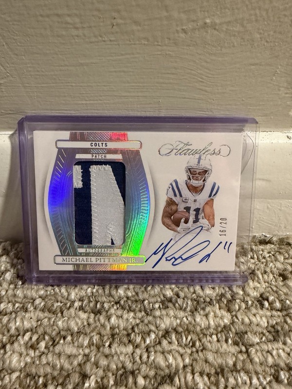 Michael Pittman Panini Flawless Patch Auto /20