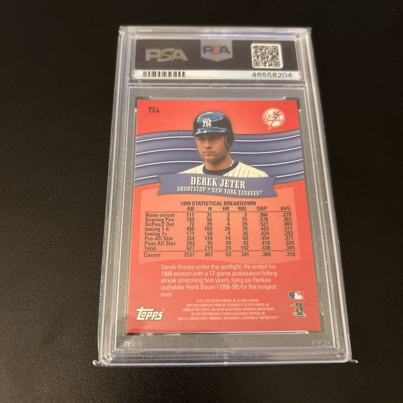 🔥 Derek Jeter - 2000 Stadium Club Chrome True Colors Yankees Rare PSA 10 view 2