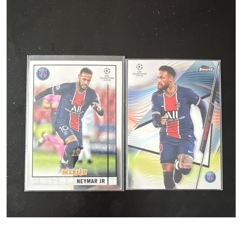 Merlin/Topps Finest Neymar Jr PSG UEFA Champions League 2020-21 Card Lot 2