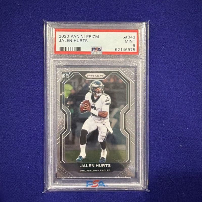2020 Panini Prizm - Rookie Jalen Hurts #343 (RC) PSA 9 MINT📈🔥