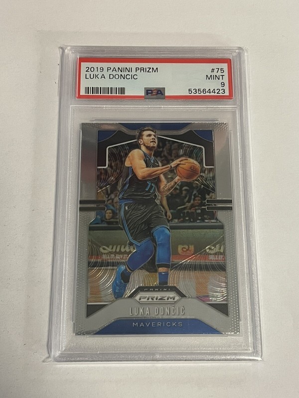 2019-20 Panini Prizm LUKA DONCIC #75 Dallas Mavericks PSA 9