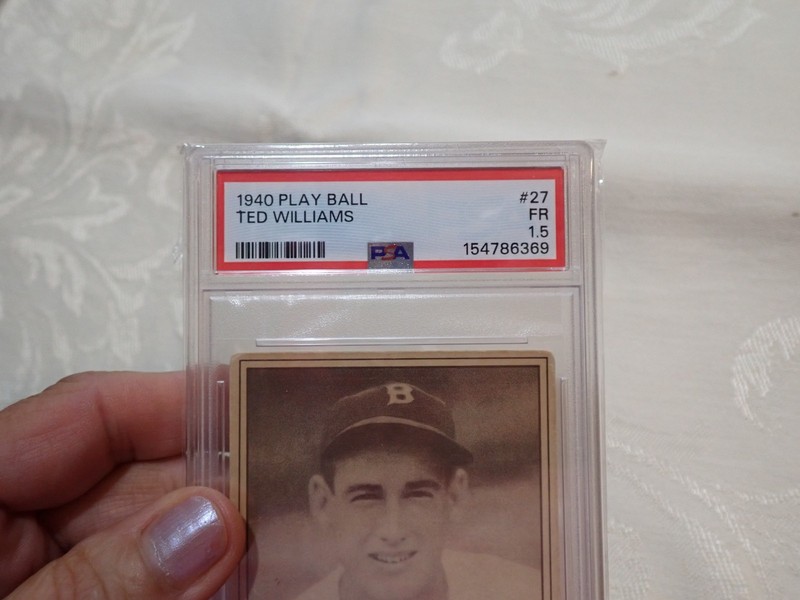 1940 Play Ball # 27 Ted Williams PSA 1.5 FR Baseball Card view 2