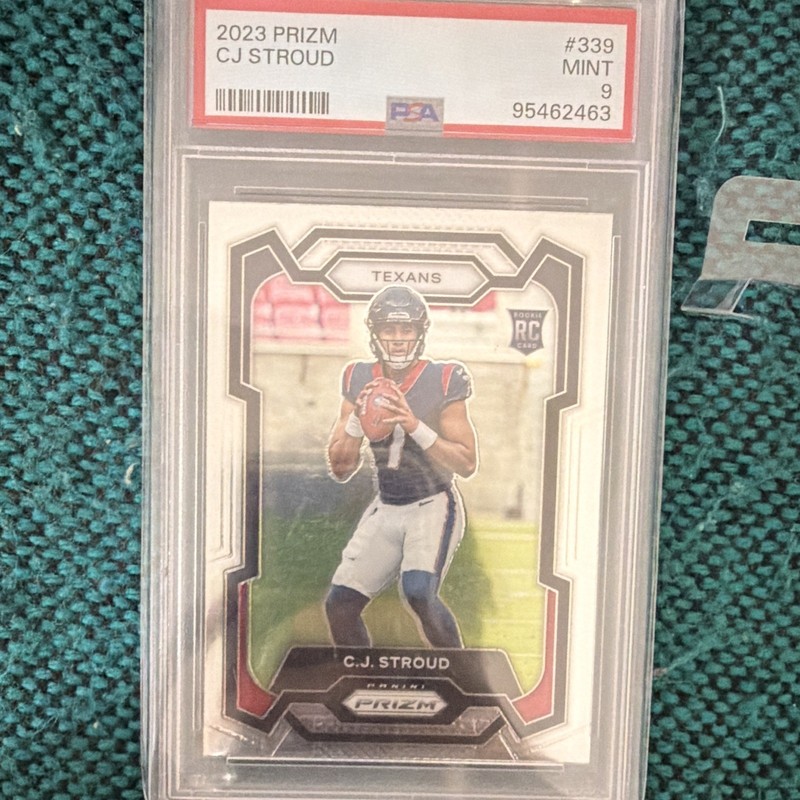 Panini 2023 Prizm Rookies C.J. Stroud Texans RC #339 Base PSA 9