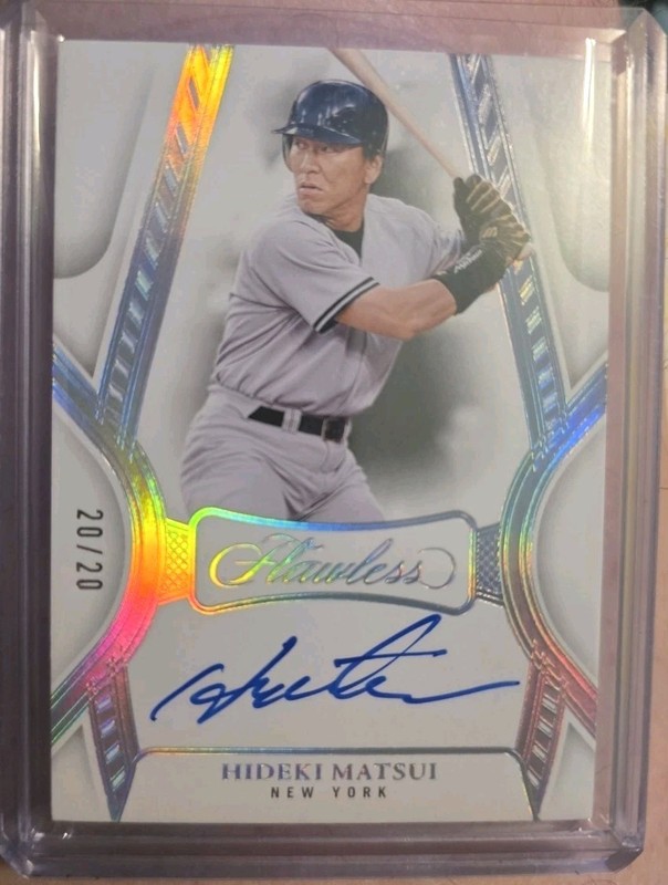 #20/20 FLAWLESS HIDEKI MATSUI SP AUTO..GODZILLA!!..New York Yankees ♡ Japan #/20 view 1