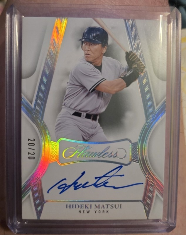 #20/20 FLAWLESS HIDEKI MATSUI SP AUTO..GODZILLA!!..New York Yankees ♡ Japan #/20 view 2