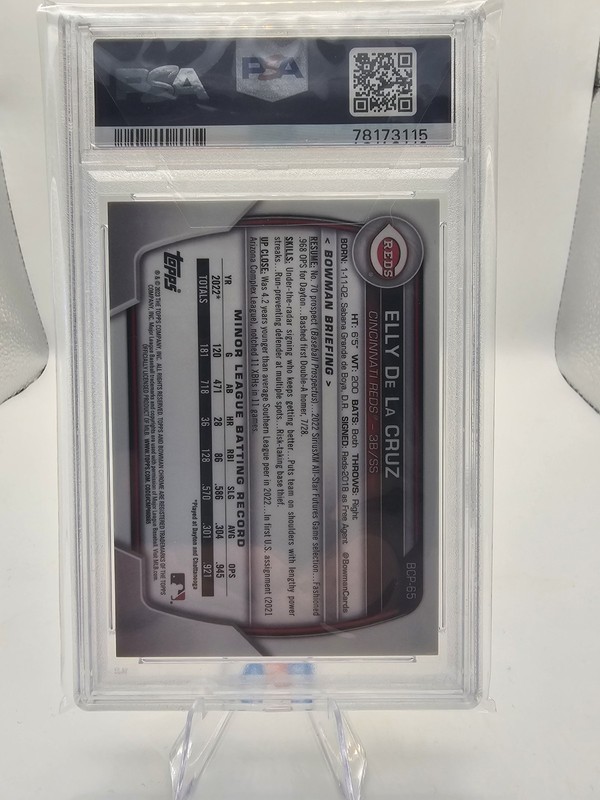 2023 Bowman Chrome Prospects Elly De La Cruz PSA 10!!!! view 2