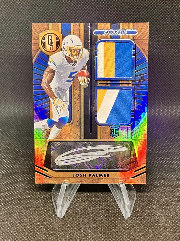 2021 Gold Standard Josh Palmer Rookie Patch Auto RPA 08/22 Dual Patch Chargers