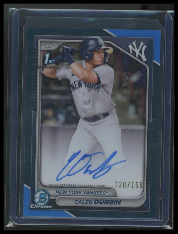 2024 Bowman Chrome Caleb Durbin #CPA-CD Auto Blue Refractors /150