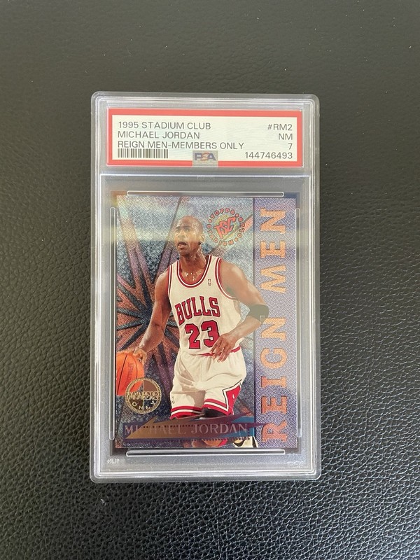 1995-96 Stadium Club Members Only Reign Men Complete Set W/ Michael Jordan PSA 7 view 2