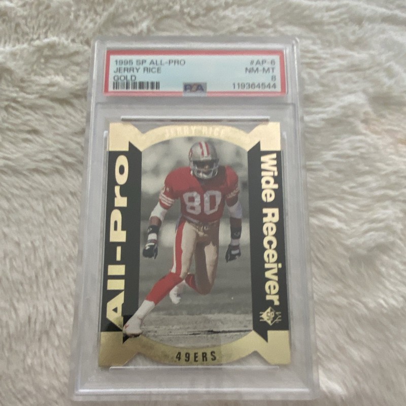 Upper Deck 1995 SP Jerry Rice All-Pro Gold Insert #AP-6 49ers PSA 8
