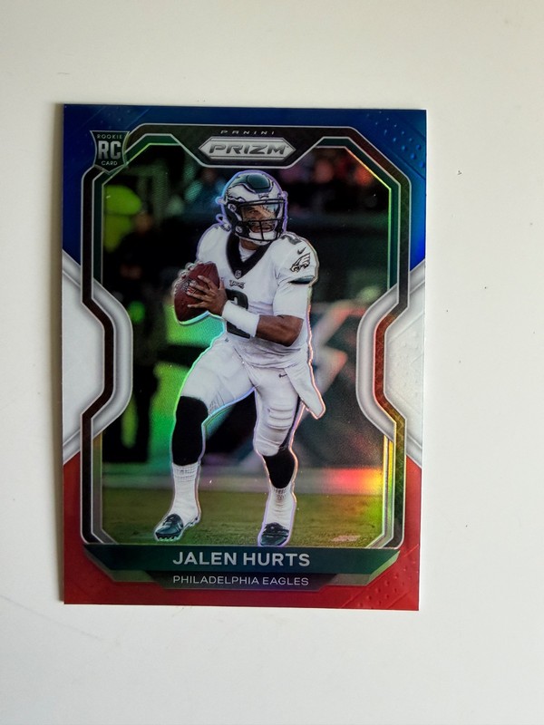 2020 Panini Prizm - Rookie Jalen Hurts #343 Red White & Blue Prizm (RC)