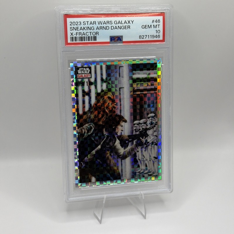 2023 Topps Star Wars Galaxy Sneaking Around Danger /10 X-Fractor PSA 10!