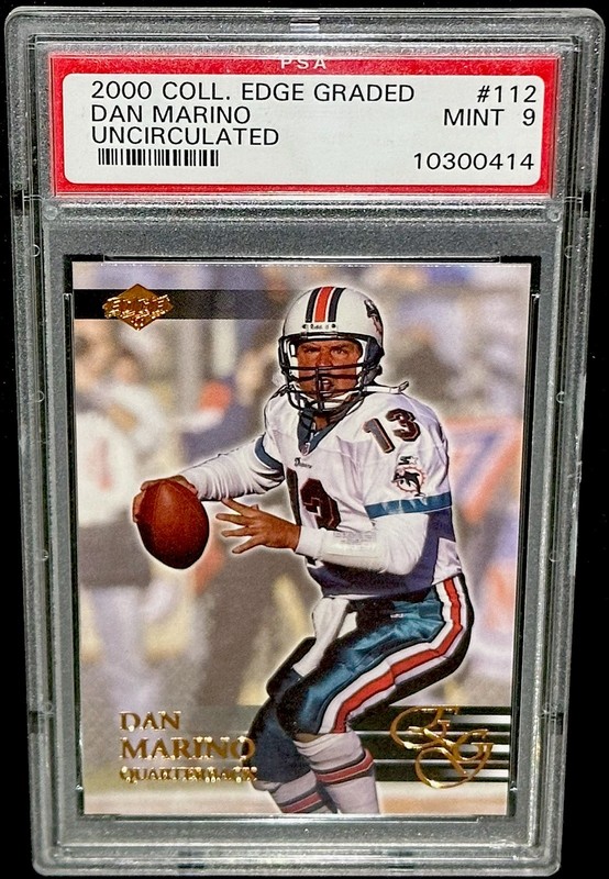 2000 UNCIRCULATED CE DAN MARINO PSA 9 Mint MIAMI DOLPHINS view 2