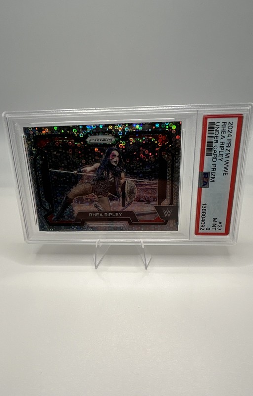 2024 Panini Prizm WWE - Rhea Ripley #37 Under Card Prizm   PSA 9 