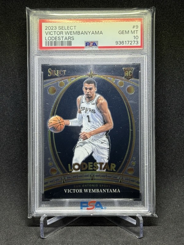 2023-24 Select Lodestars #9 Victor Wembanyama RC Rookie Spurs PSA 10 GEM MT