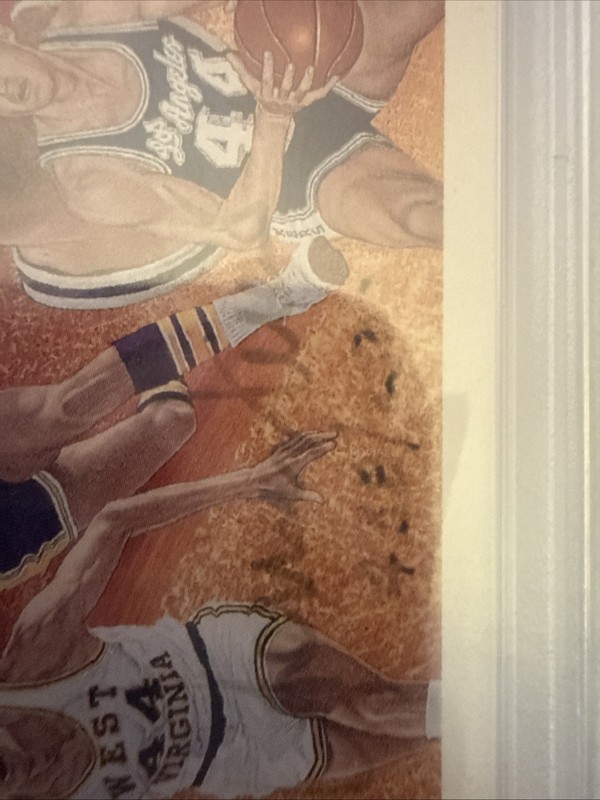1991 Upper Deck Hero’s Jerry West Los Angeles Lakers HOF Autograph PSA view 2