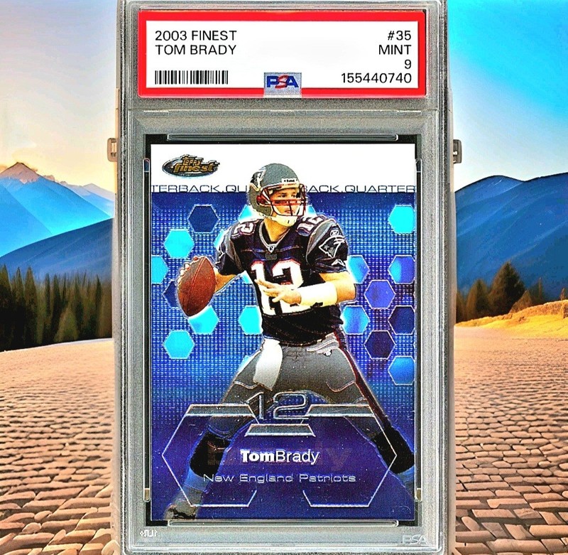 2003 Topps Finest - Tom Brady #35 PSA 9
