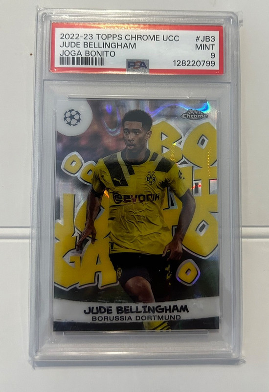 2022-23 Topps Chrome UCC Jude Bellingham Joga Bonito PSA 9 