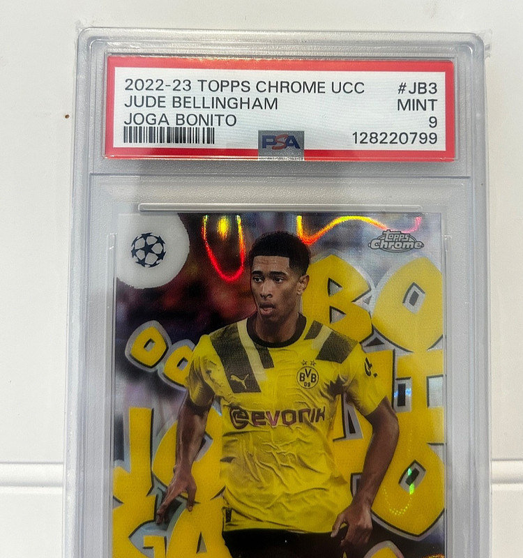 2022-23 Topps Chrome UCC Jude Bellingham Joga Bonito PSA 9  view 2