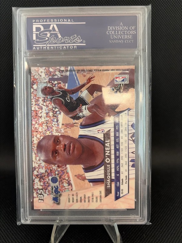 1993 Ultra Shaquille O'Neal PSA 10 view 2