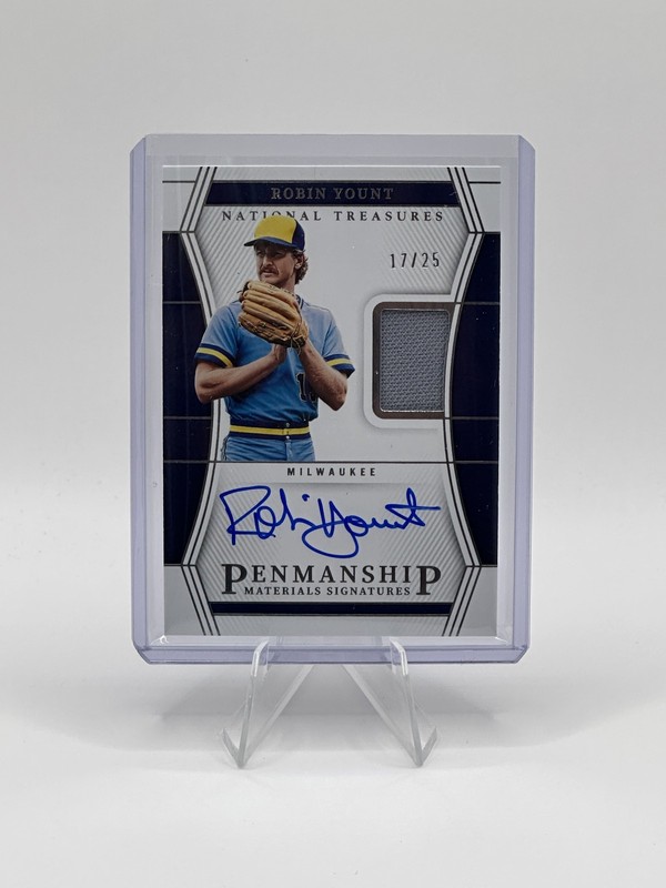2023 Panini National Treasures #PMS-RY Robin Game-Used Patch Auto #/25