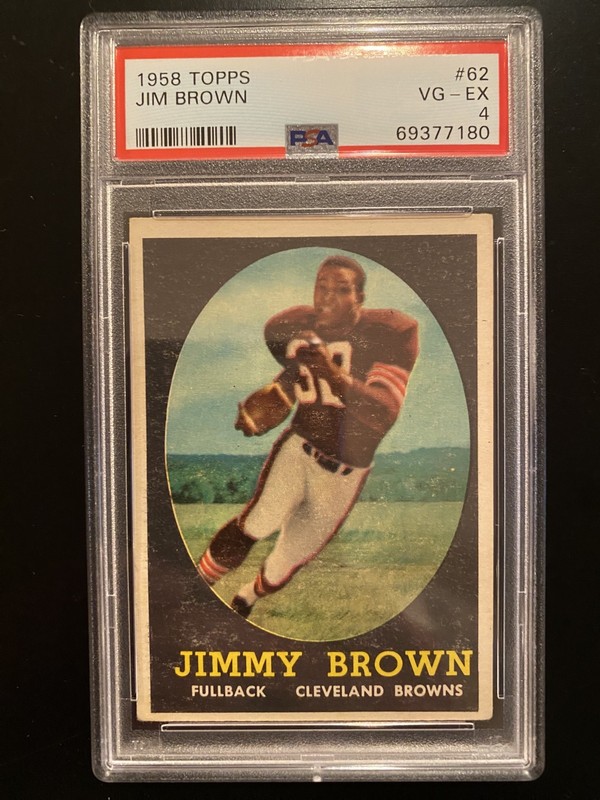 1958 Topps Jim Brown RC #62 PSA 4