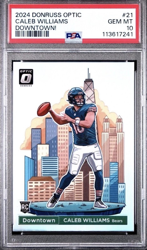 NFL REPACKS: CALEB WILLIAMS DOWNTOWN PSA 10 [READ DESC]