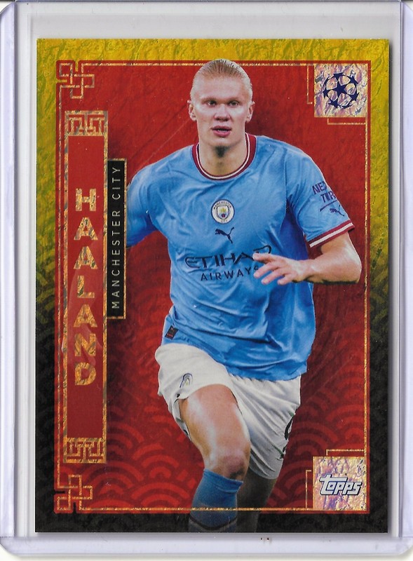 ERLING HAALAND GOLD /50 Topps Jade Edition 2022-23 Manchester City, Norway