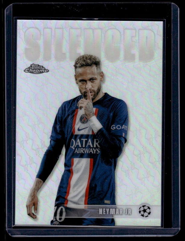 2025-26 Topps Chrome UEFA Club Competitions #SHH-1 Neymar JR SILENCED